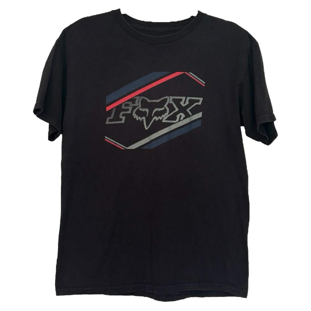 Fox Men's Black Short Sleeve‎ Graphic T-Shirt  Sz M